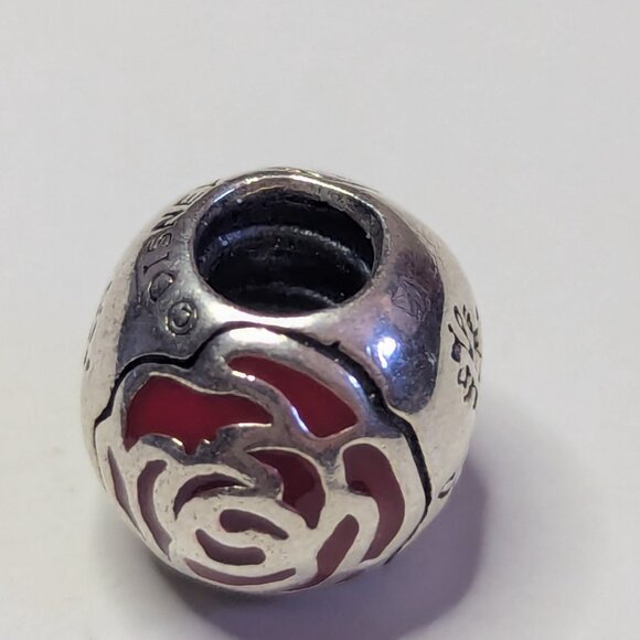 PANDORA Disney Belle's Enchanted Rose Charm - Picture 9 of 10